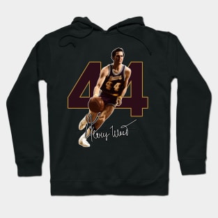 Jerry West Mr Clutch Basketball Legend Signature Vintage Retro 80s 90s Bootleg Rap Style Hoodie